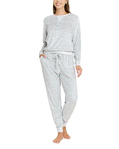 Honeydew Simply Cozy Long Sleeve Pajama Set In Gray