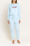 Honeydew Simply Cozy Velour Pajamas In Blue