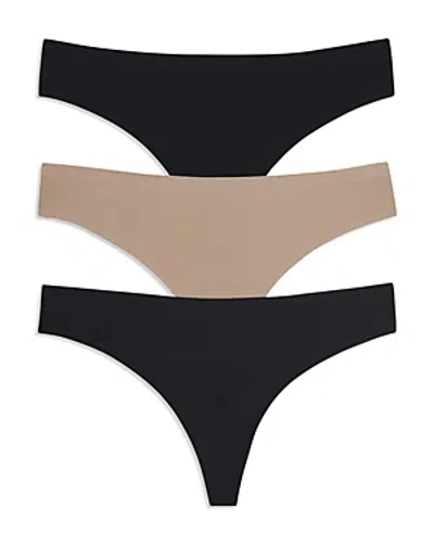 Honeydew Skinz Thongs, Set Of 3 In Black