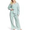 Honeydew Snooze Mode Long Pajamas In Green