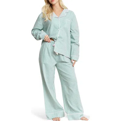 Honeydew Snooze Mode Long Pajamas In Green