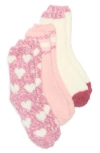 Honeydew Snuggle Love Assorted 3-pack Crew Socks In Metallic
