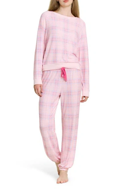 Honeydew Star Seeker Brushed Jersey Pajamas In Pink