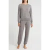 Honeydew Intimates Star Seeker Brushed Jersey Pajamas In Ash Stars