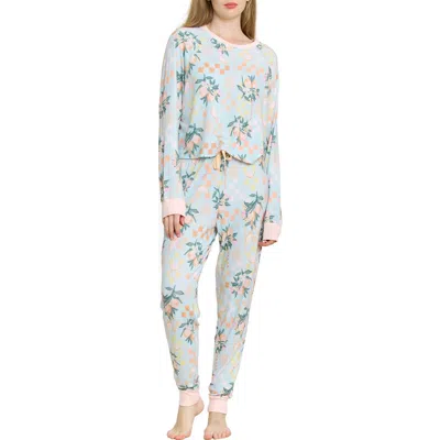 Honeydew Star Seeker Brushed Jersey Pajamas In Blue