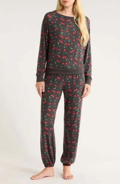 Honeydew Star Seeker Brushed Jersey Pajamas In Brown