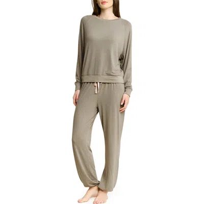 Honeydew Star Seeker Brushed Jersey Pajamas In Gray