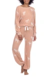 Honeydew Star Seeker Brushed Jersey Pajamas In Java Zebras