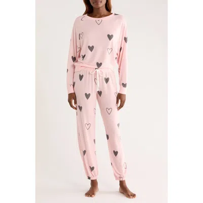 Honeydew Star Seeker Brushed Jersey Pajamas In Pink