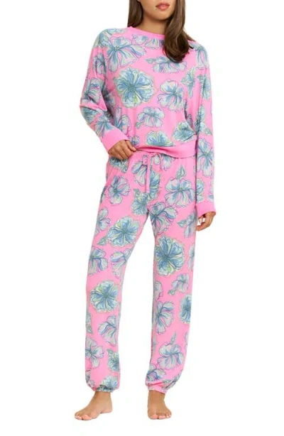 Honeydew Star Seeker Brushed Jersey Pajamas In Pink