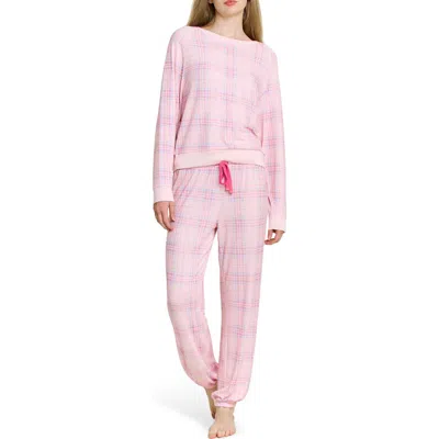 Honeydew Star Seeker Brushed Jersey Pajamas In Pink