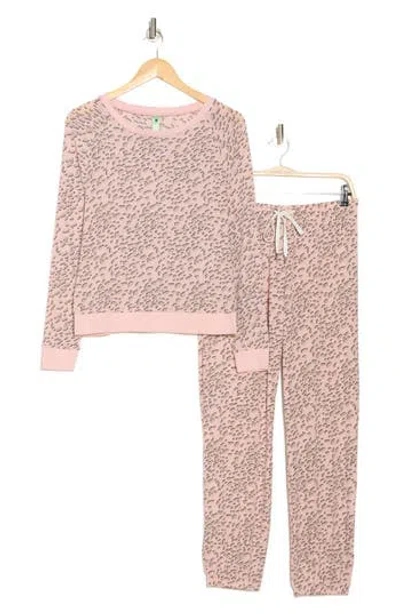 Honeydew Star Seeker Brushed Jersey Pajamas In Pink Baby Cheetah