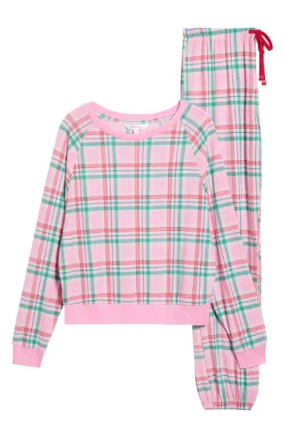 Honeydew Star Seeker Brushed Jersey Pajamas In Pink