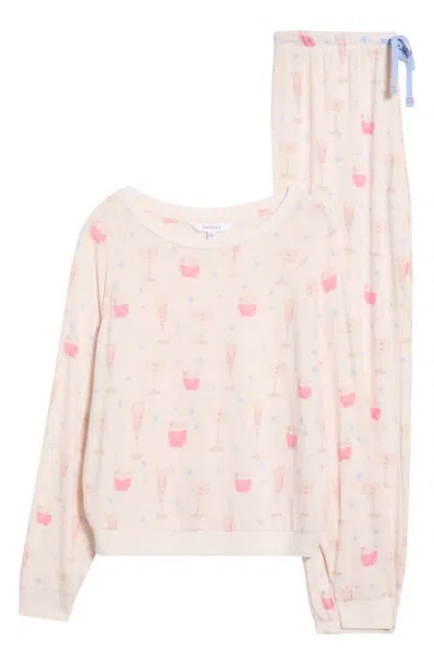 Honeydew Star Seeker Brushed Jersey Pajamas In Pink