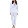 Honeydew Star Seeker Brushed Jersey Pajamas In White Skis
