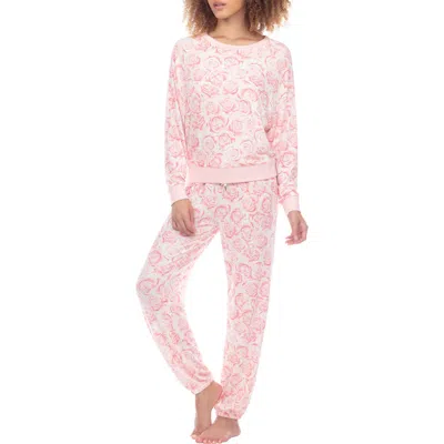 Honeydew Star Seeker Jersey Pajamas In Pure Roses
