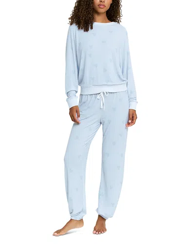 Honeydew Star Seeker Long Pajama Set In Blue