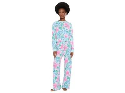 Honeydew Star Seeker Long Set Women's Pajama Sets Daybreak Floral: Xl In Blue