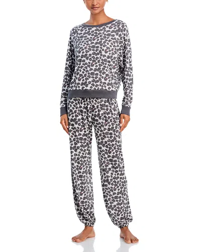 Honeydew Star Seeker Lounge Set In Mystic Leopard In Multi