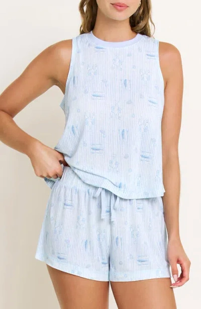 Honeydew Star Seeker Short Pajamas In Blue