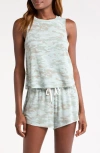 Honeydew Star Seeker Short Pajamas In Fern Camo
