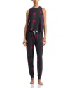 Honeydew Star Seeker Tank Top & Pants Set In Valentine Hearts