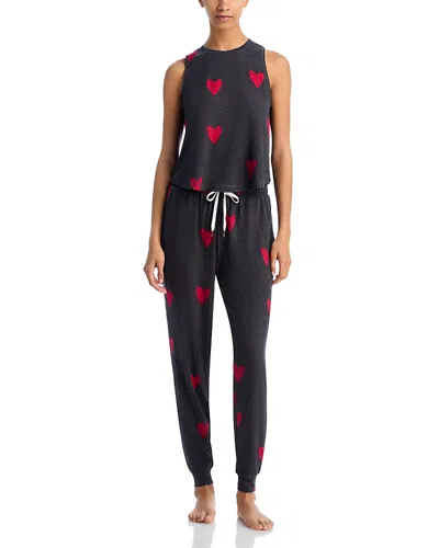 Honeydew Star Seeker Tank Top & Pants Set In Valentine Hearts