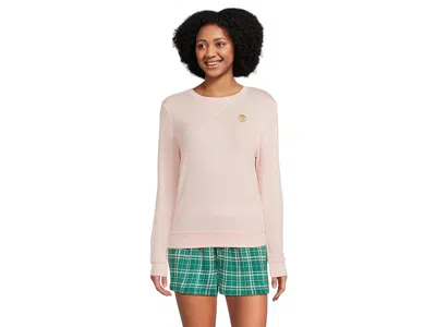 Honeydew Sugar Sweetheart Long Sleeve Shortie Set In Neutral