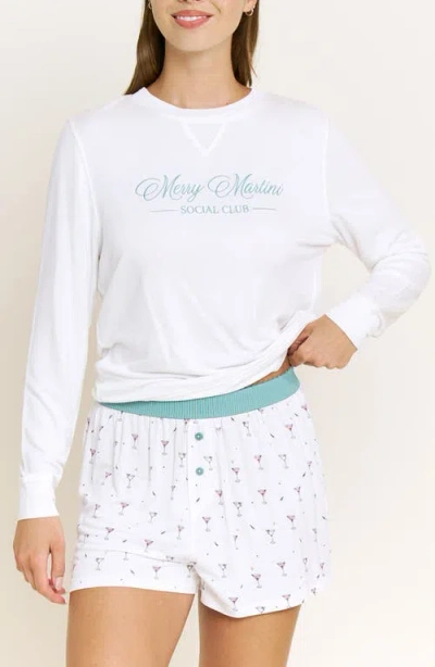 Honeydew Sugar Sweetheart Short Pajamas In White