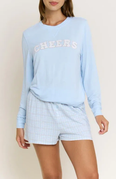 Honeydew Sugar Sweetheart Short Pajamas In Blue
