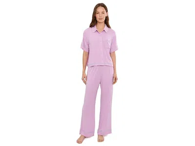 Honeydew Sweet Solstice Short Sleeve Pj Set In Purple