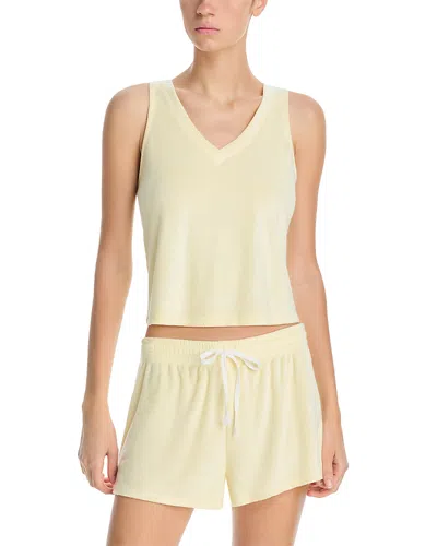 Honeydew Take A Break Shortie Set In Yellow