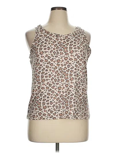 Pre-owned Honeydew Tank Top Brown Halter Neckline Tops