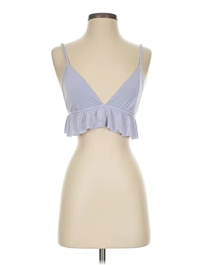 Pre-owned Honeydew Tank Top Gray Plunge Neckline Tops