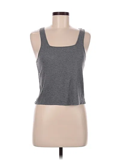 Pre-owned Honeydew Tank Top Gray Strapless Neckline Tops