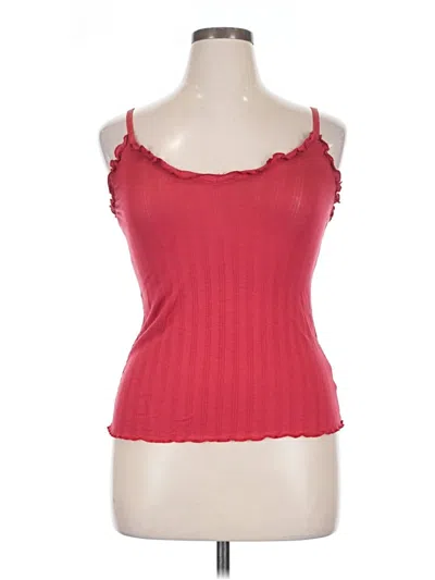 Pre-owned Honeydew Tank Top Red Sweetheart Neckline Tops