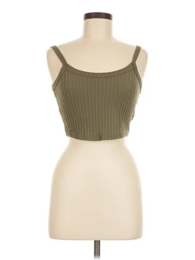 Pre-owned Honeydew Tube Top Tan Strapless Neckline Tops In Brown