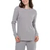 Honeydew Under The Stars Waffle Knit Pajama Top In Sleet