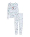 Honeydew Unisex Star Seeker Pajama Set - Little Kid, Big Kid In White Skis