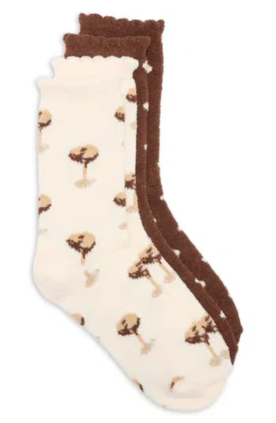 Honeydew Vanilla Espresso Martini 2-pack Butter Socks In White