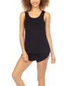 Honeydew Women's Good Times 2 Piece Shortie Set In Black
