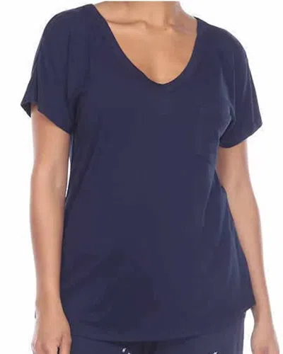 Honeydew Women's Super Soft Short Sleeve Pajama Top In Blue