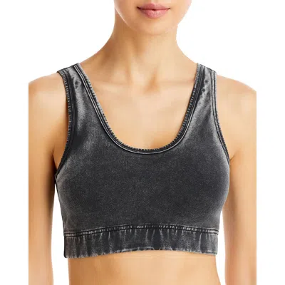 Honeydew Womens Solid Cotton Bralette In Black