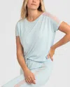 Honeylove Blisswear Short Sleeve Top In Blue