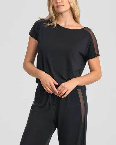 Honeylove Blisswear Short Sleeve Top In Black