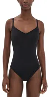 Honeylove Cami Thong Bodysuit Vamp In Black