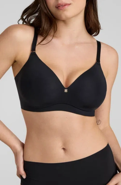 Honeylove Cloudembrace Wireless T-shirt Bra In Black