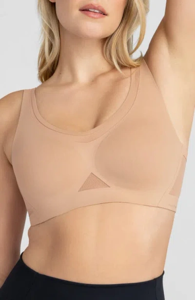 Honeylove Crossflex Wireless Activity Bra In Green