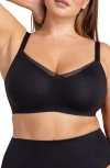 Honeylove Liftwear Crossover Bra In Black