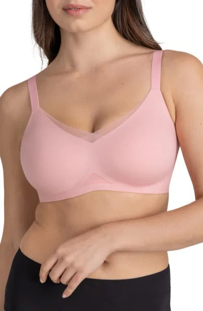 Honeylove Liftwear Crossover Bra In Pink